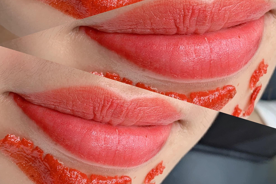 Bôi kích màu sau phun môi bôi lâu thì hiệu quả  Bệnh Viện Thẩm Mỹ Ngọc Phú